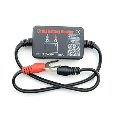 BM2 Bluetooth Battery Monitor 12V Car Battery Tester for Lead Acid, Auto Battery Load Tester with Cranking Charging Test, LowVolt Alarm for Car/RV/Motorcycle/Truck/Boat/Solar Power System