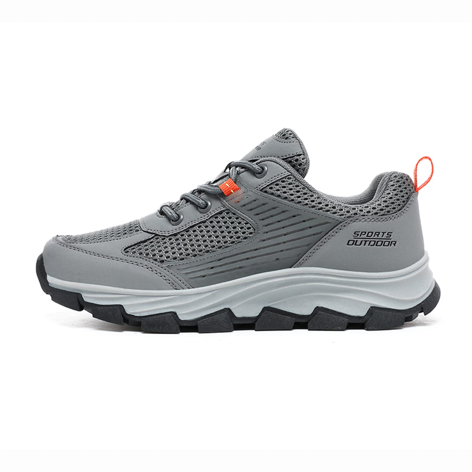 Zapatillas de senderismo para hombre, ligeras, con cordones