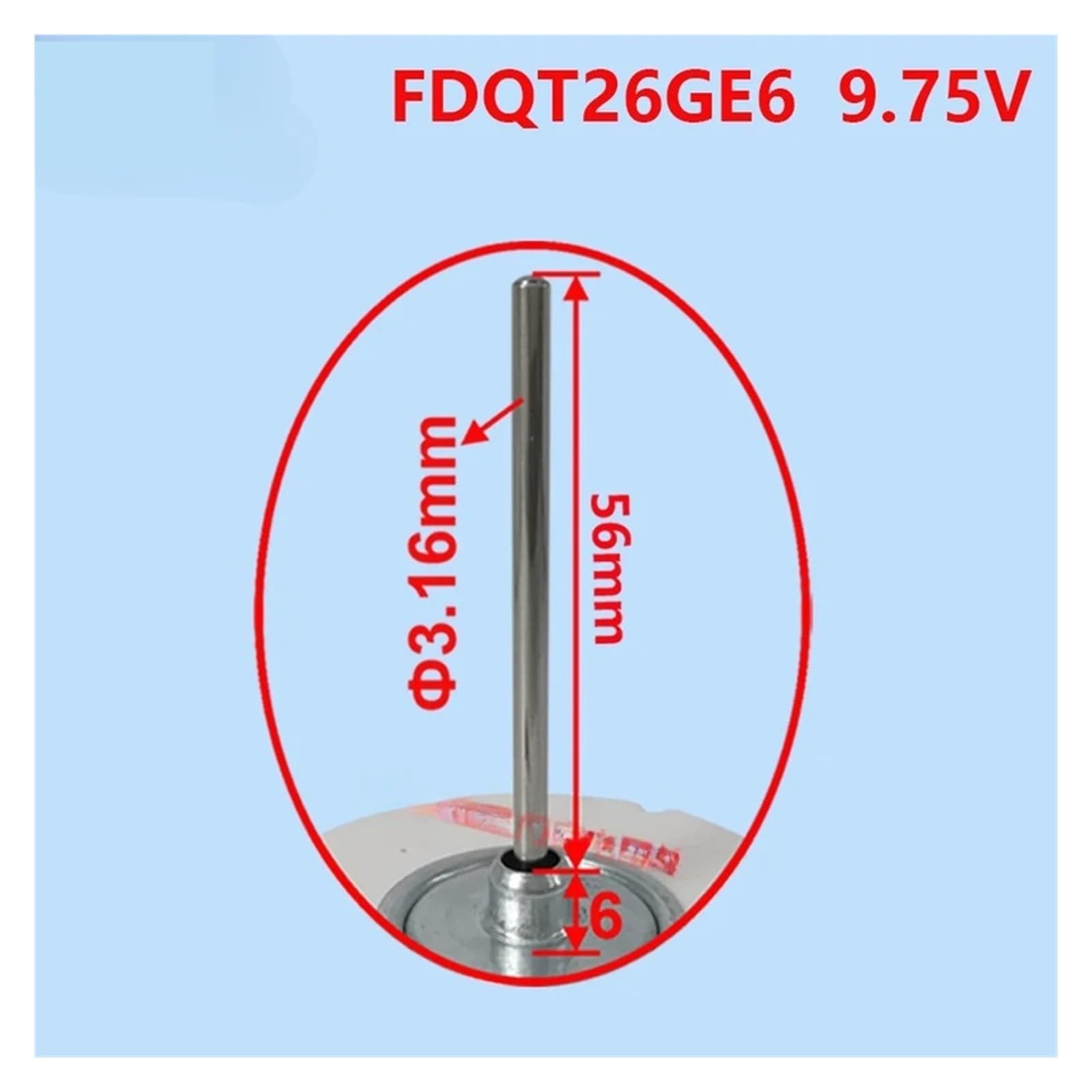 Motor De Refrigeración De Ventilador De Refrigerador De Doble Puerta, Compatible Con Panasonic, Con Sensor De Temperatura FDQT26GE6 9.75V DD, Bajo Consumo De Energía