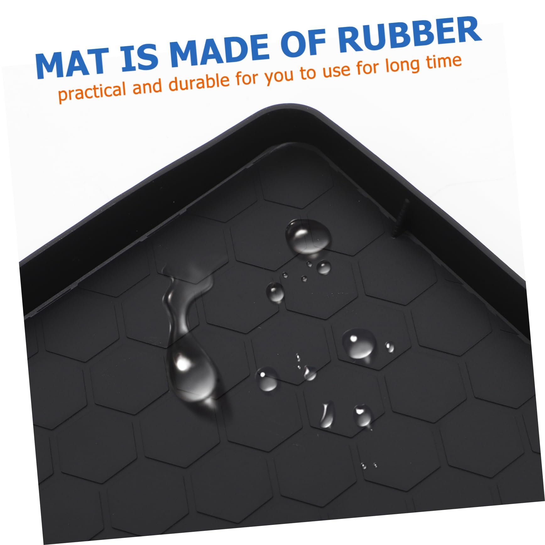 MOLUCKFU under Sink Mat Sink Liner for Kitchen Bathroom Flexible Tray Drain Prevents Leaks and Keeps Cabinets