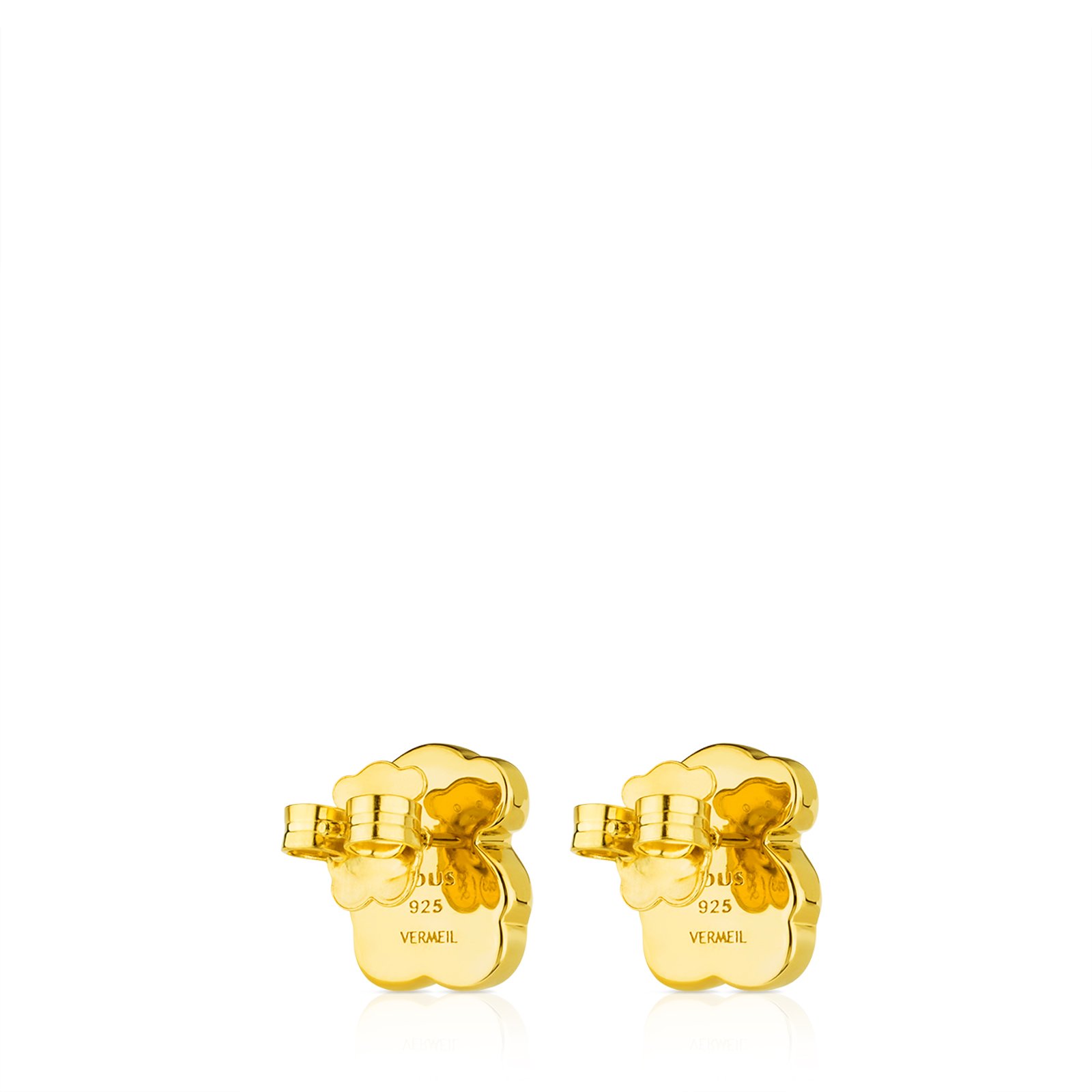 TOUS Damskie kolczyki sztyfty z czarnym onyksem, 1,5 cm, Srebro, Onyks