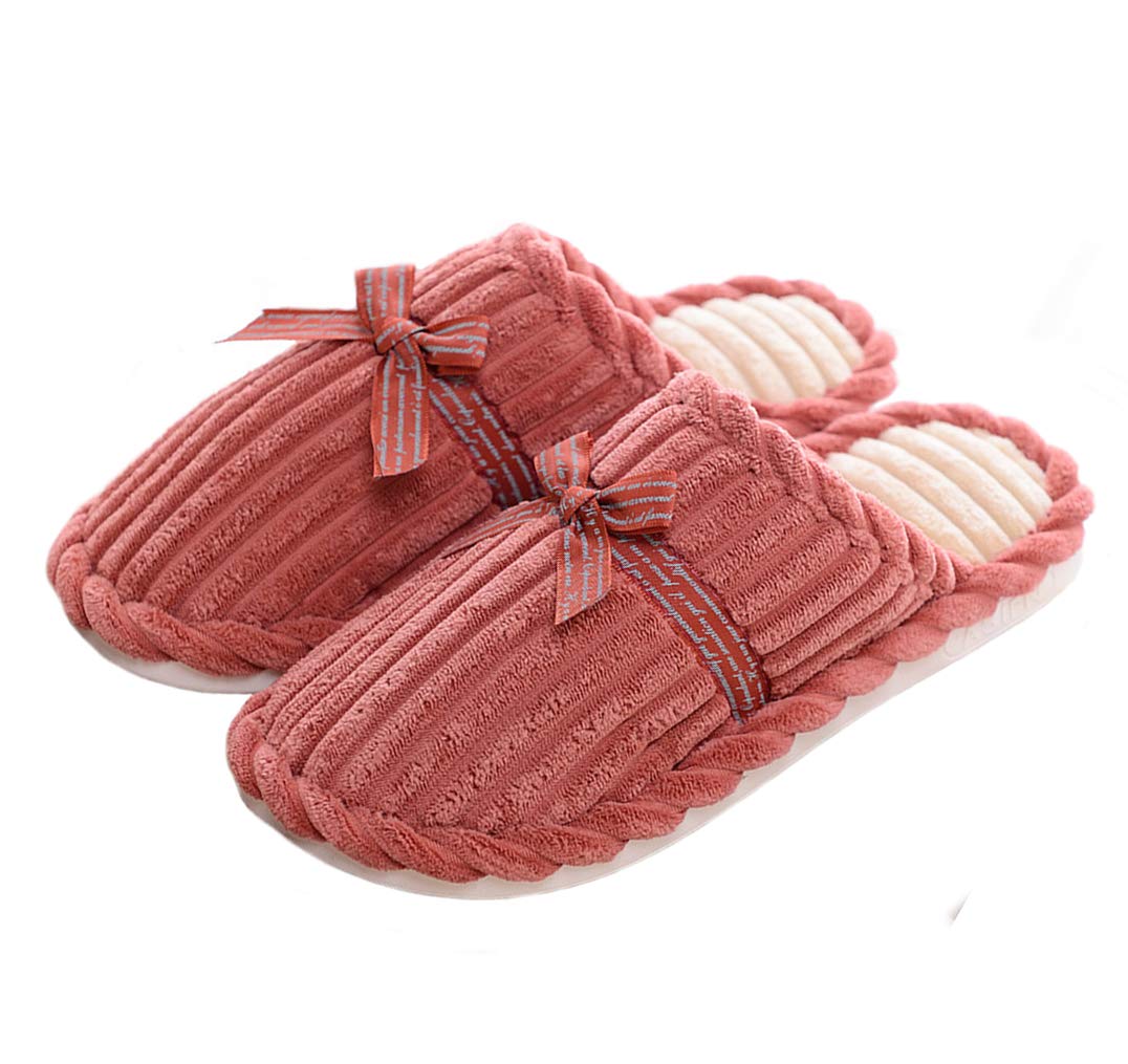 MolVee Women's Soft Warm Memory Foam House Plush Lining Slippers Slip-on House Shoes Indoor