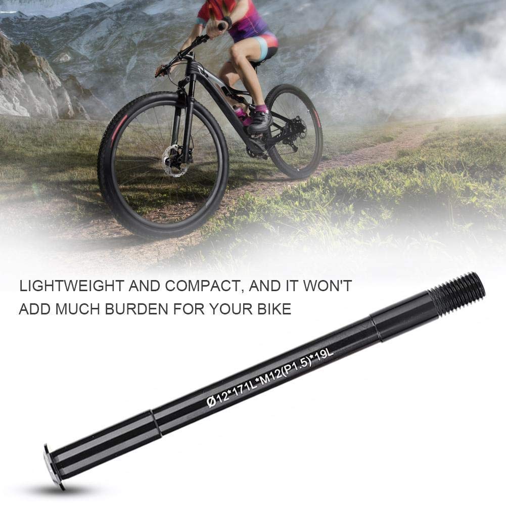 Dilwe Oś widelca rowerowego, ze stopu aluminium, przedni widelec, piasty, rura, dźwignia osi przelotowej, akcesoria do roweru szosowego, roweru górskiego (?12175LM12 (1,5 19 l)
