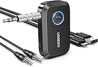Vista 11 de UGREEN Adaptador Bluetooth 5.4 para automóvil, llamadas manos libres y cancelación de ruido, adaptador AUX a Bluetooth para automóvil, receptor