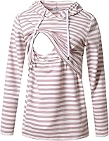 Vista 169 de GINKANA Sudadera con capucha para mujer, manga larga, lactancia materna, ropa casual