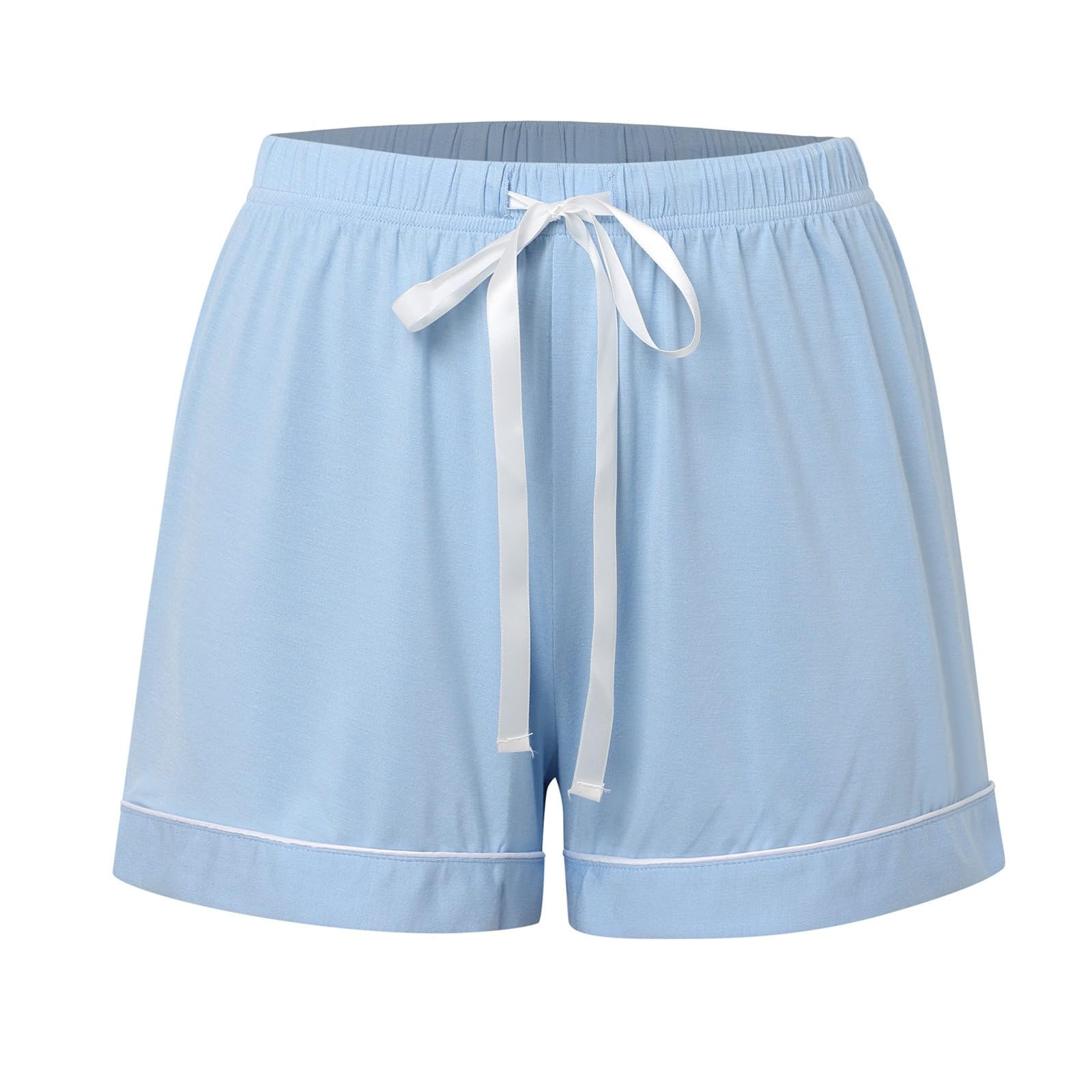 Genérico Pijama Lactancia,Conjunto De Pijama para Mujer Conjunto Informal De Dos Piezas Top De Manga Corta Y Pantalones Cortos Bolsillo En El Pecho De Pijama Suave