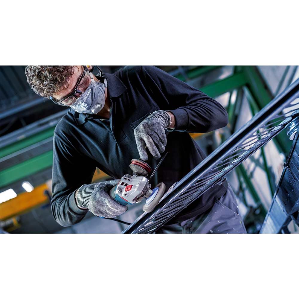 Bosch 1x Spazzola per smussatura PRO Stainless Steel clean a filo ondulato piccole, filetto M14 (per Metalli non ferrosi, Acciaio, Ø 100 mm, Professional Accessorio Smerigliatrice angolare piccola)