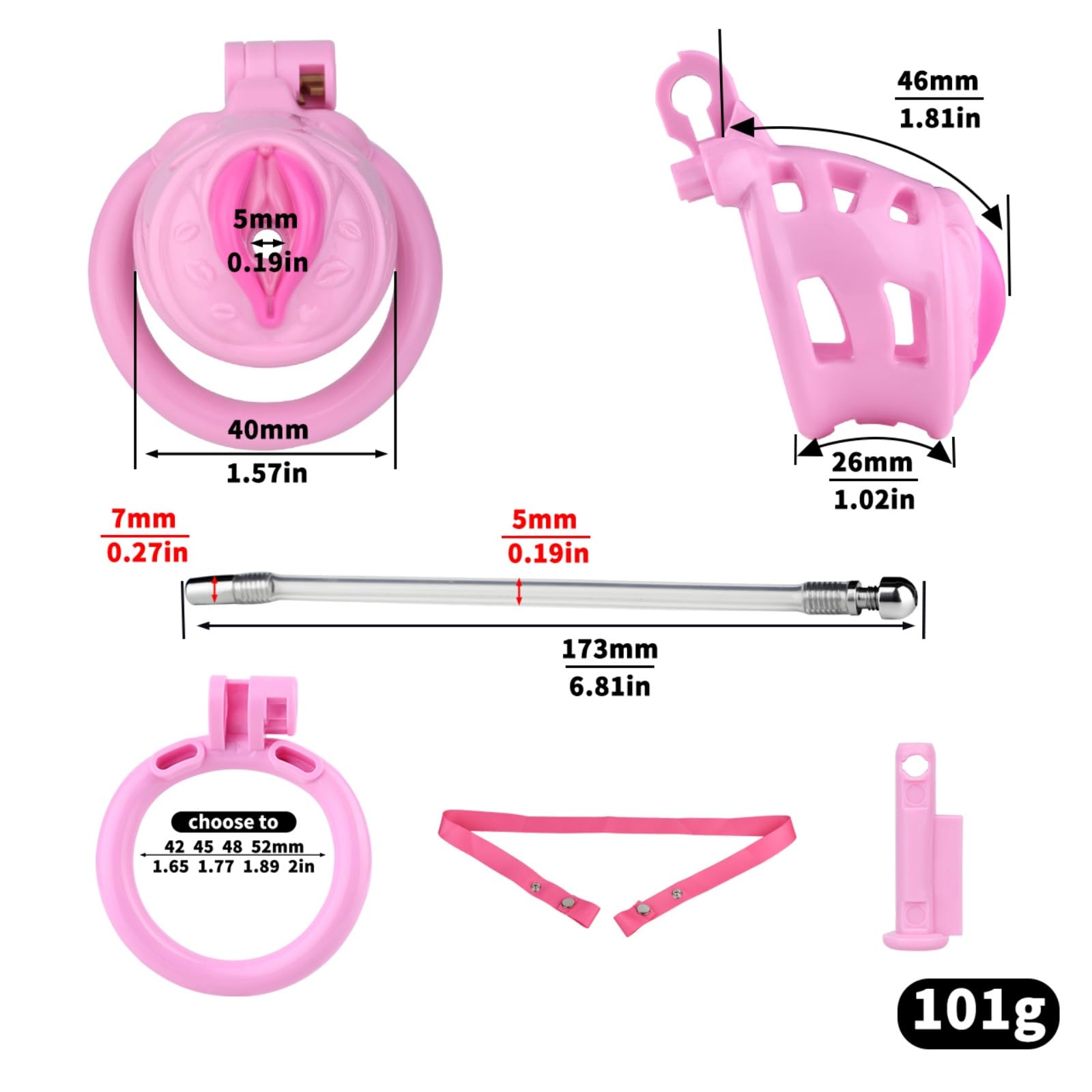 Accesorios para jaulas de fitness de resina para hombre Equipamiento deportivo -eshlZ76 (Rosa+belt, Silicona)