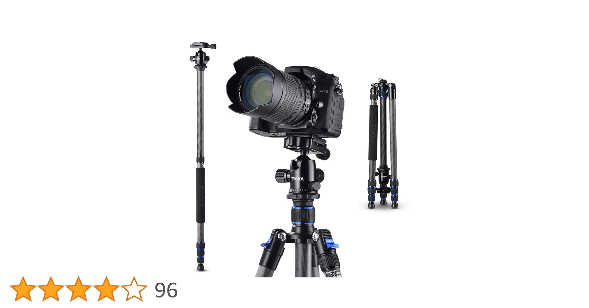 カメラ三脚 tycka カーボン製 Amazon | カーボン製 三脚 Tycka カメラ三脚 1.42kg 超軽量 4段