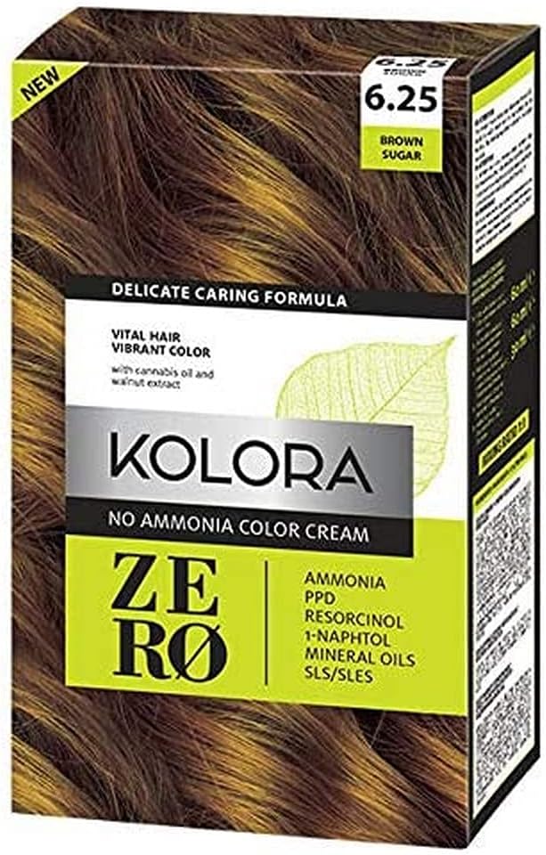 KOLORA ZERO 6.25 BROWN SUGAR AMMONIA HAIR DYE