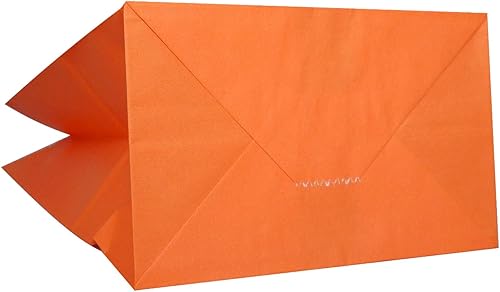 Miniatura 6 de Bolsa de regalo para fiestas, 50 bolsas de papel Kraft para el almuerzo o dulces