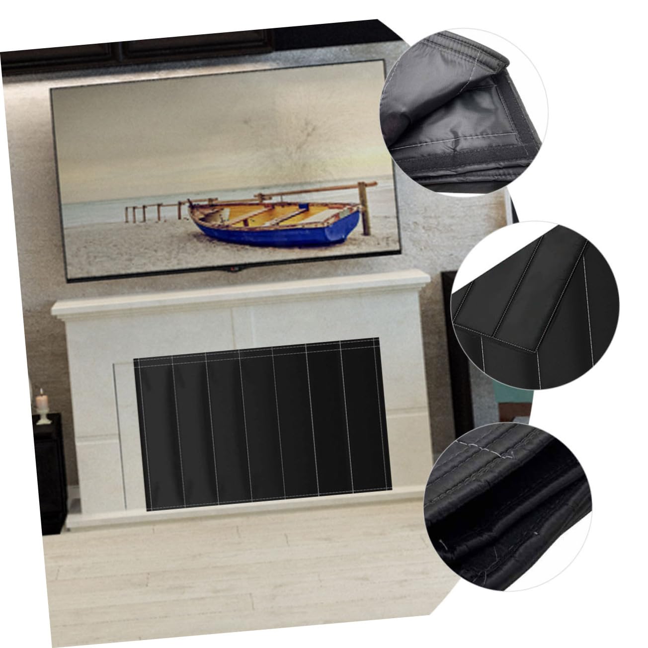 LABRIMP Kamin-windschutzmantel Wärmedämmabdeckung für Kamin Kamindecke Innen Winddichtes Schutzdecke Kaminzugabdeckung Kaminabdeckung für Winter Kaminzubehör