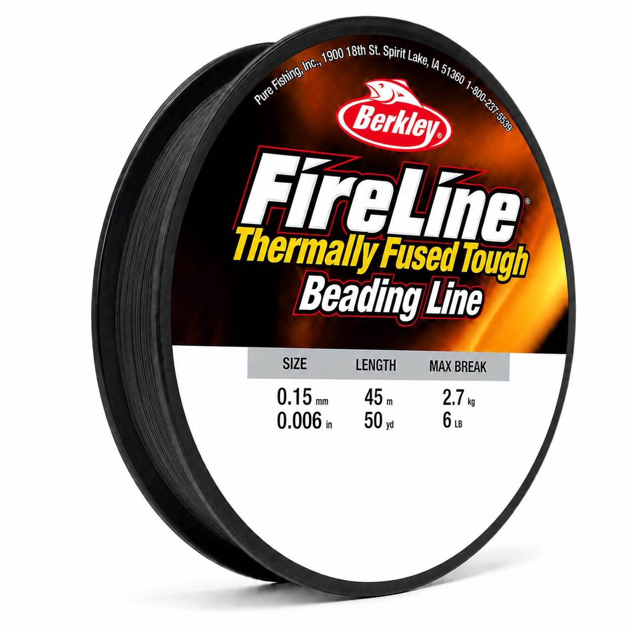 Berkley Fireline Elastic String for Bracelet Making - 0.15mm, 45m, Smoke