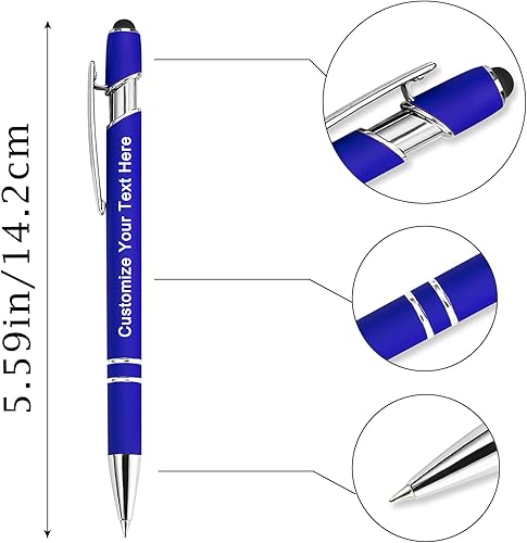 Miniatura 3 de Qingxily Hasta 300 bolígrafos personalizados a granel, bolígrafos personalizados con grabado gratis, bolígrafos personalizados con tu nombre, texto,