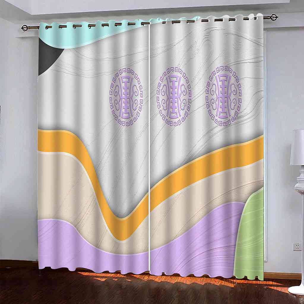 Rideaux violet isolant thermique et phonique 200x214cm pour un sommeil réparateur