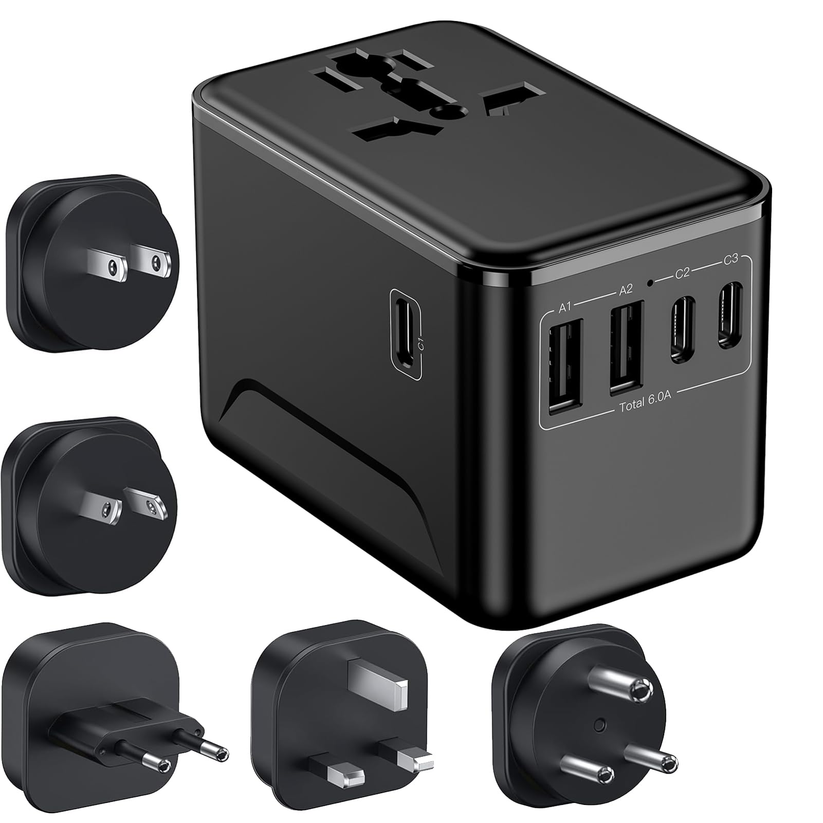 JMFONE Universal Travel Adapter for India Africa Europe 200+ Countries