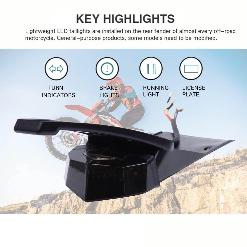 Amazon.com: DREAMIZER Motorcycle Dirt Bike Tail Light Compatible