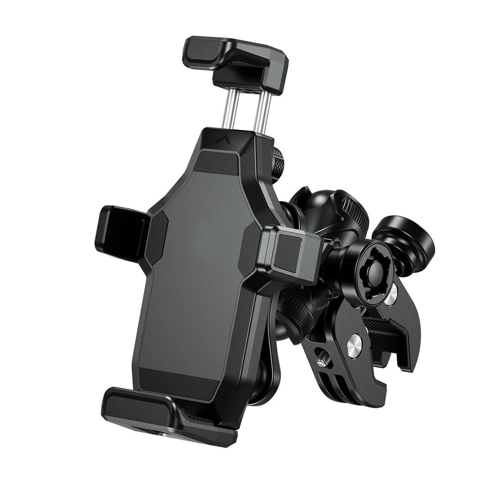 Supporto Per Telefono Per Moto Anti-Vibrazione Con Attacco A Sfera Al Manubrio Anti-Furto Per Cellulare 4.7-7.2 Pollici(Handblebar)