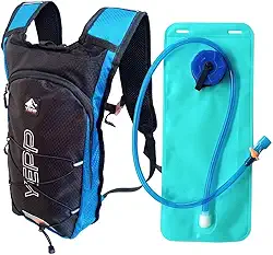 Mochila Hidratação 8l Corrida Caminhada Maratona Camping Top Cor:Azul