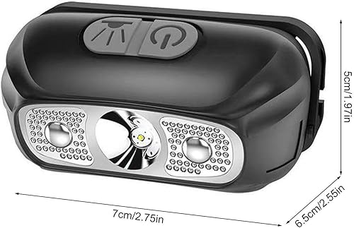 Miniatura 6 de Faro LED recargable  Lámparas de cabeza de camping  Linterna de diadema ultra brillante  Lámpara de cabeza ajustable  Faros de camping, linterna de