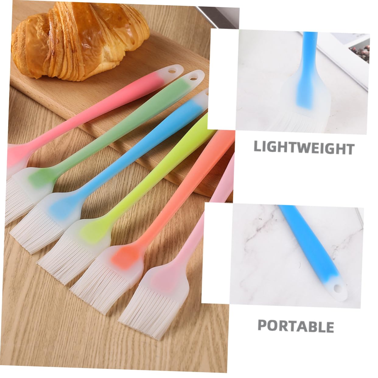 Mikikit 16pcs Silicone Basting Brush Handheld Grilling Baking Tool for Oil Sauce and Marinade Ergonomic Design Dishwasher Safe for Bbq Outdoor Cooking and Pastry Applications