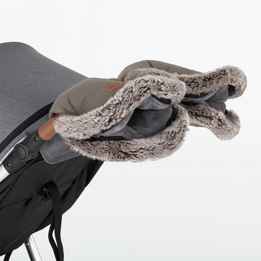 Petite&Mars Sacco nanna per passeggino Fusak 4v1 Arctic * Sacco nanna invernale per passeggino, passeggino e seggiolino auto * Warrm * Impermeabile * Antivento, Set mousse per mocha, 78/110x48cm,