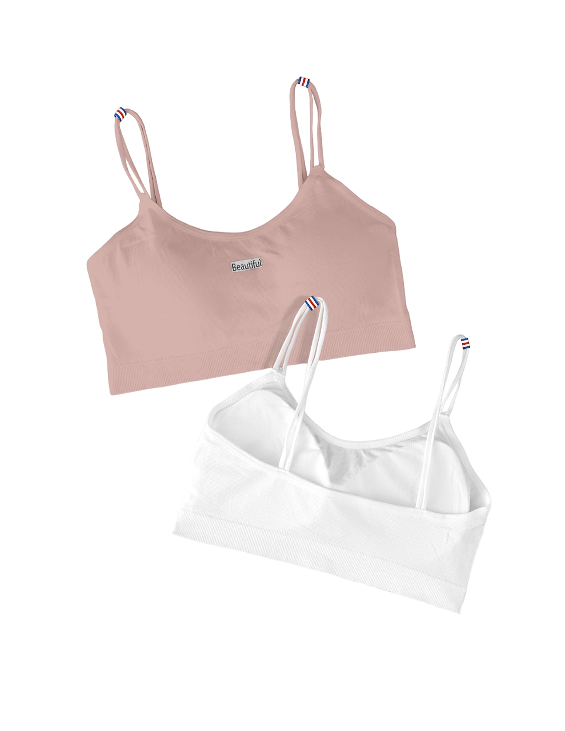 Tees4UWomen's Polyester Wirefree Full Coverage Regular Wear Padded Bra Pack of 2 (L-E-10288)
