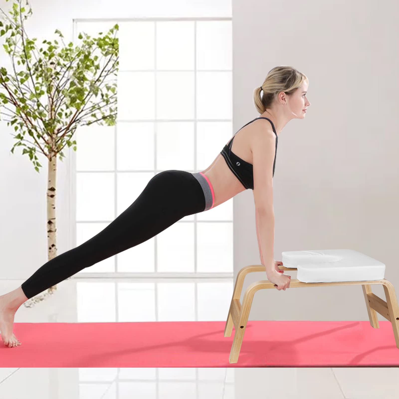 Tabouret de Yoga pour Poirier & Postures inversées, 200 kg capacité de Poids maximale