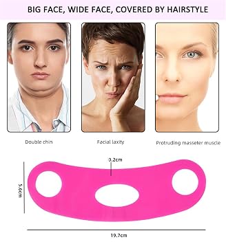 V Line Lifting Mask, Silicone Double Chin Reducer Strap, Jawline Shaper, Reusable Elastic V Shaped Face Lift Tape for Sleeping, Skin Tightening Firming Lifting Mask for Women, Preventing Sagging