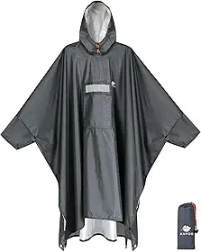 Waterproof Rain Poncho Leve Reutilizável Caminhadas Casaco Com Capuz Jaqueta para Atividades Ao Ar Livre
