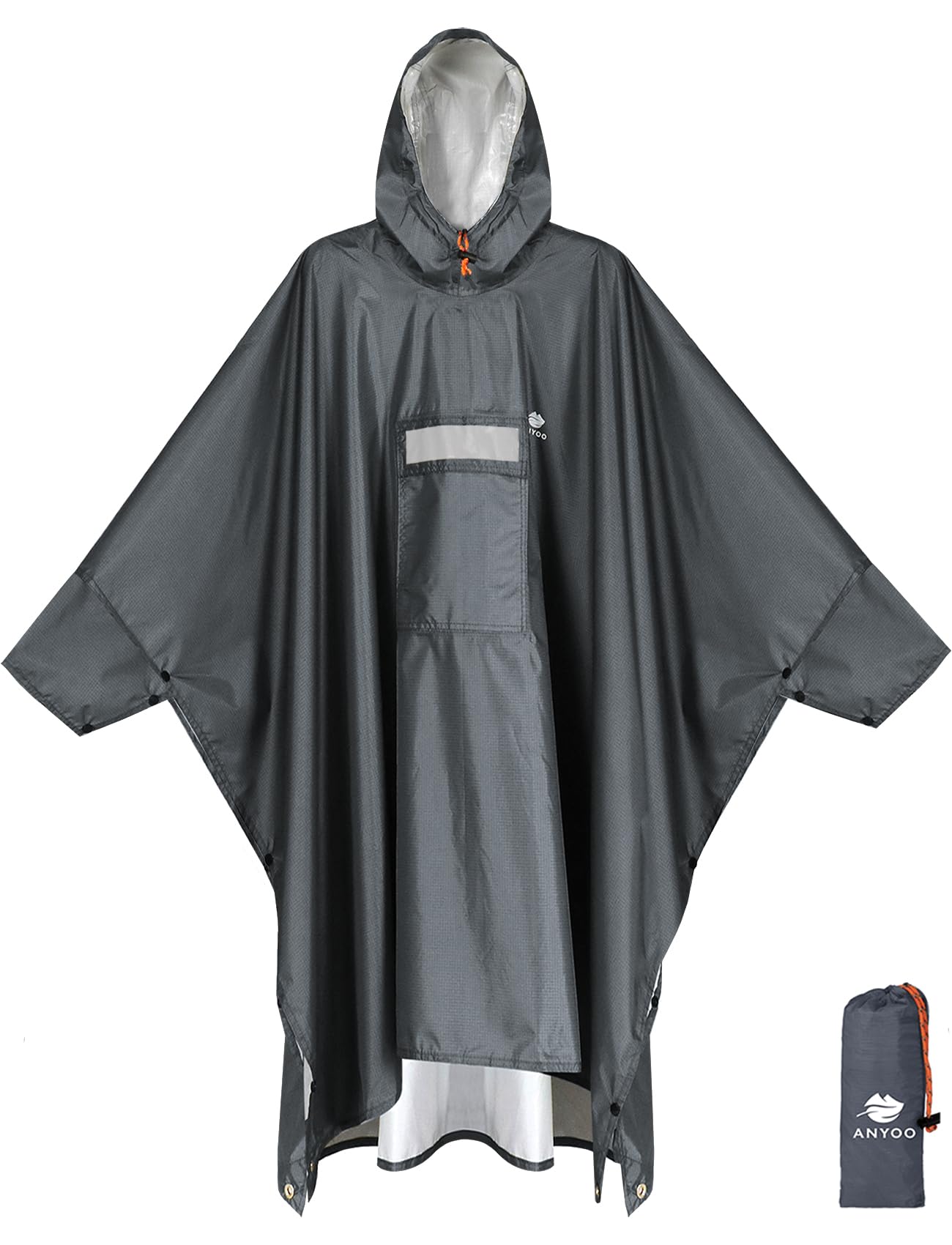 ANYOO Unisex Regenjacken Rain Poncho
