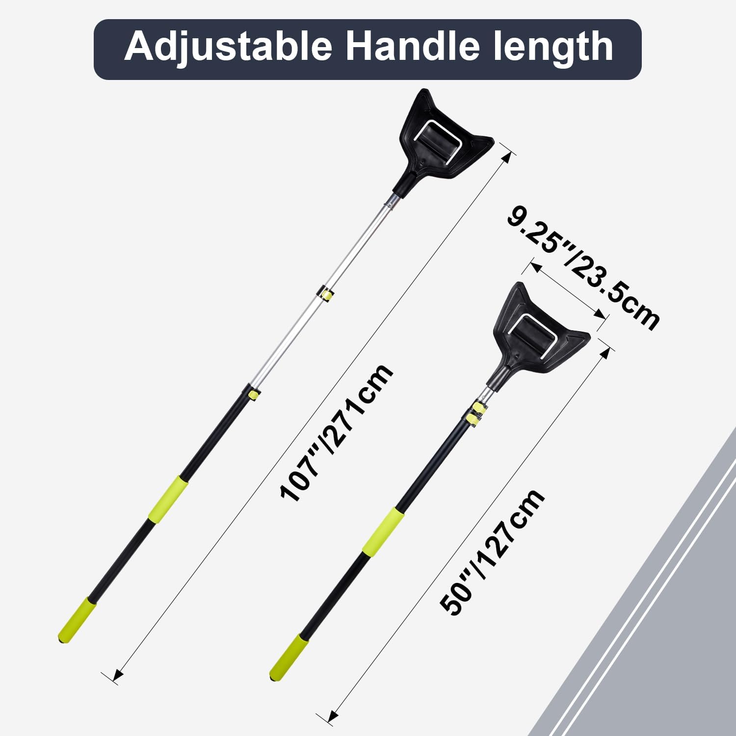 Edge Protector Pole for Flatbed, V-Shaped Corner Guard, Adjustable Telescopic Extension Handle (4ft-8ft), Angle-Adjustable & Pre-Assembled, Cargo Load Protection Accessories