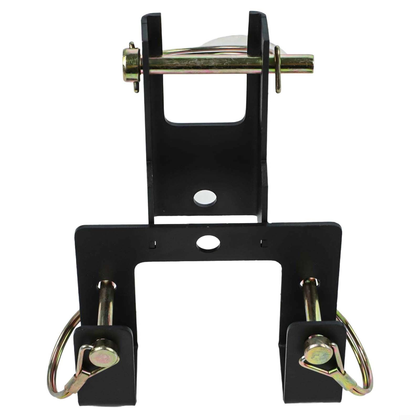 Honseadek Crochet de remorquage pour poubelle à roulettes compatible avec les remorques à gazon, transporteur de déchets en acier au carbone durable pour une utilisation en extérieur, solution de