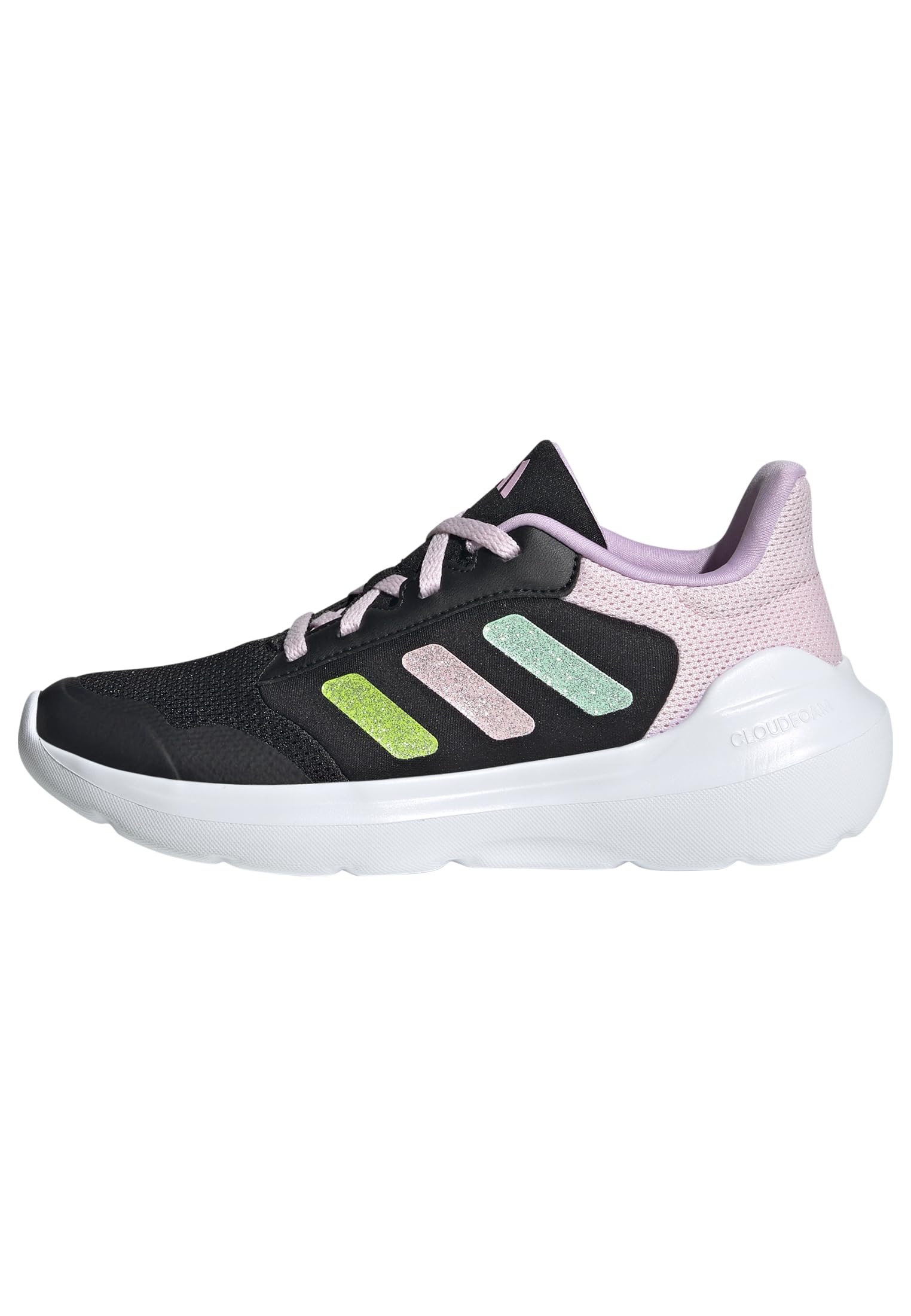 adidas Unisex niños TENSAUR Run 3.0 Shoes Junior, Core Black/Clear Mint/Clear Pink, 39 1/3 EU