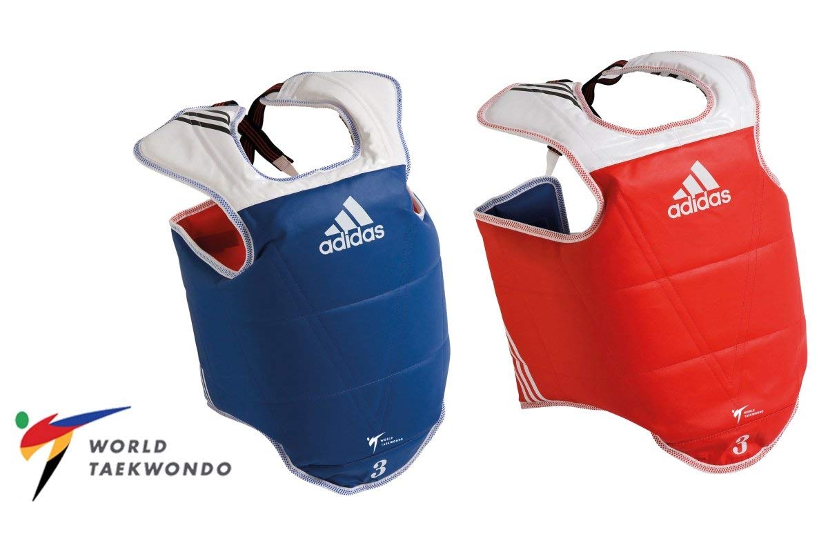 adidasWT Taekwondo Martial Arts TKD Body Protector Chest Guard (XLarge)