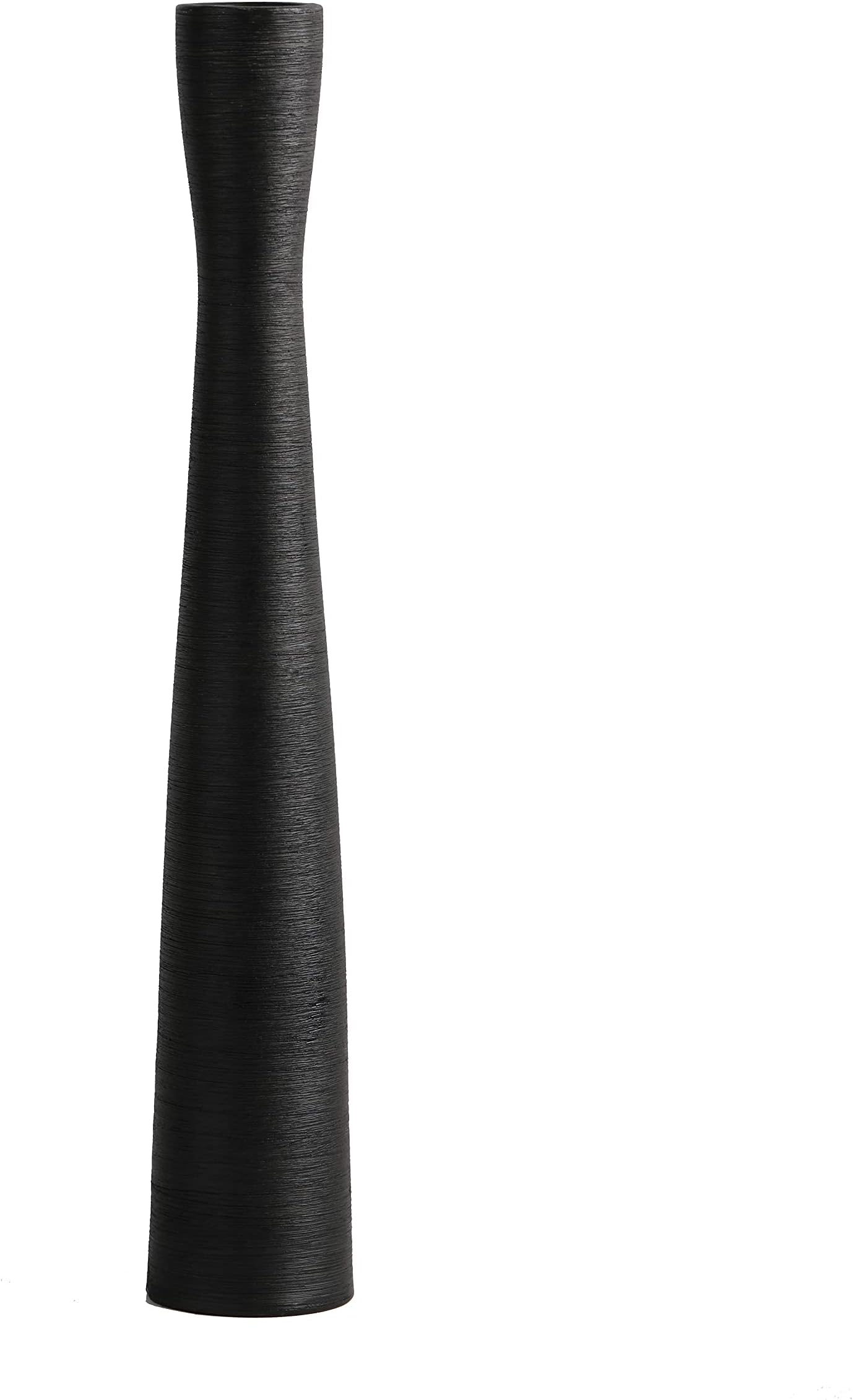 AETVRNI Black Floor Vase 20" Tall Ceramic Vases Large,Skinny Long Matt Vase for Pampas Grass,Modern Minimalist Style Flower Vases for Home Decor Office Decoration,Centerpieces