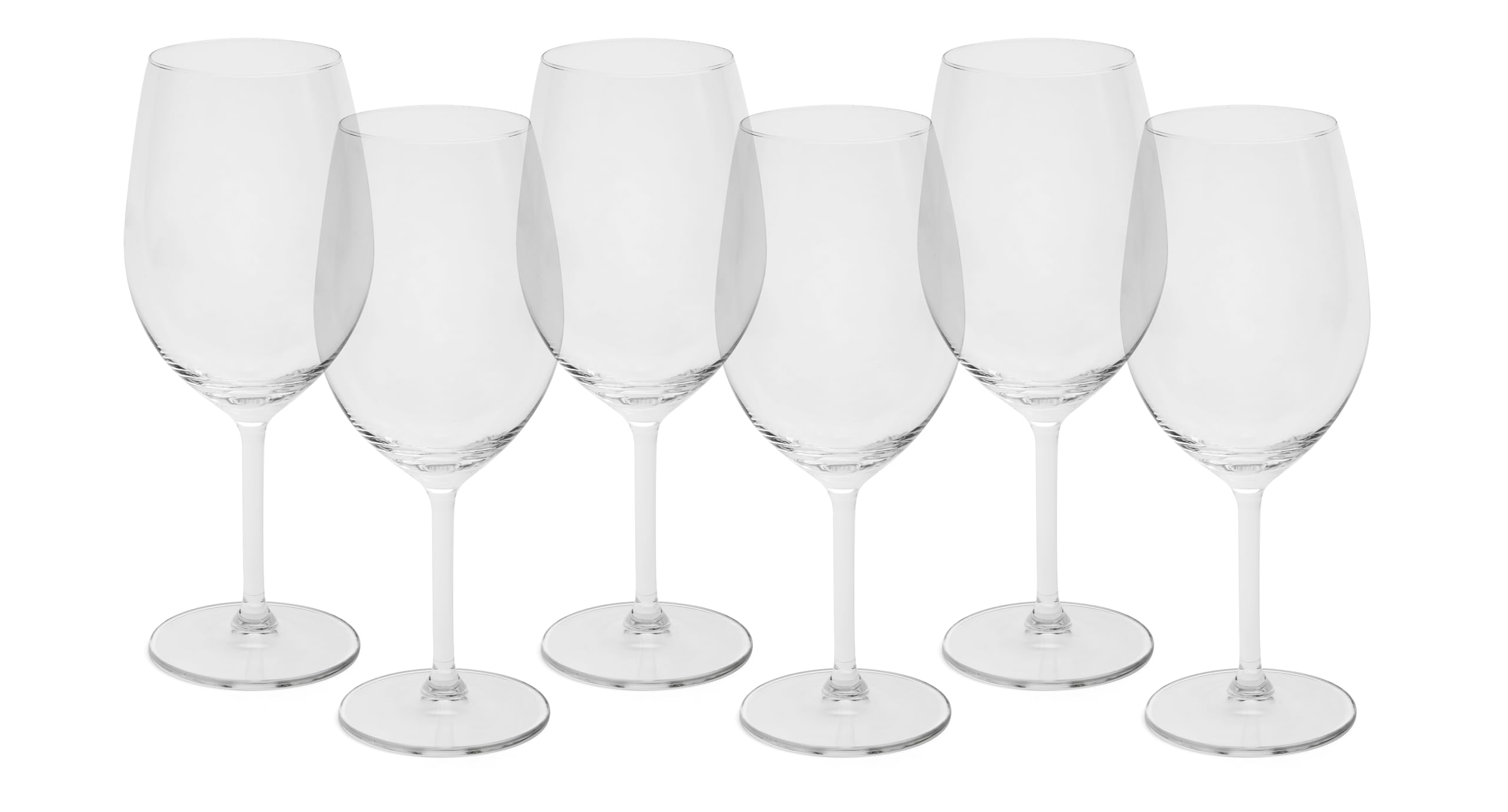 Excelsa Sommelier Set of 6 Transparent Glasses, Glass, 530 ml Capacity