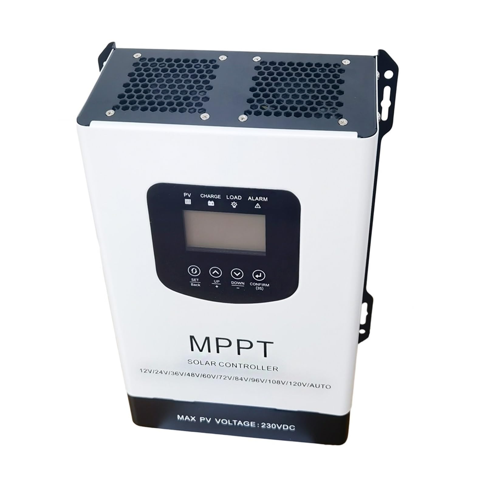 Kontroler ładowania słonecznego, 30A 60A 100A 120A Inteligentny Regulator Ładowania Słonecznego MPPT 12V 24V 48V 150V 230V Do Panelu Fotowoltaicznego Bateria Litowa LiFePO4(60A,12V to 96V)