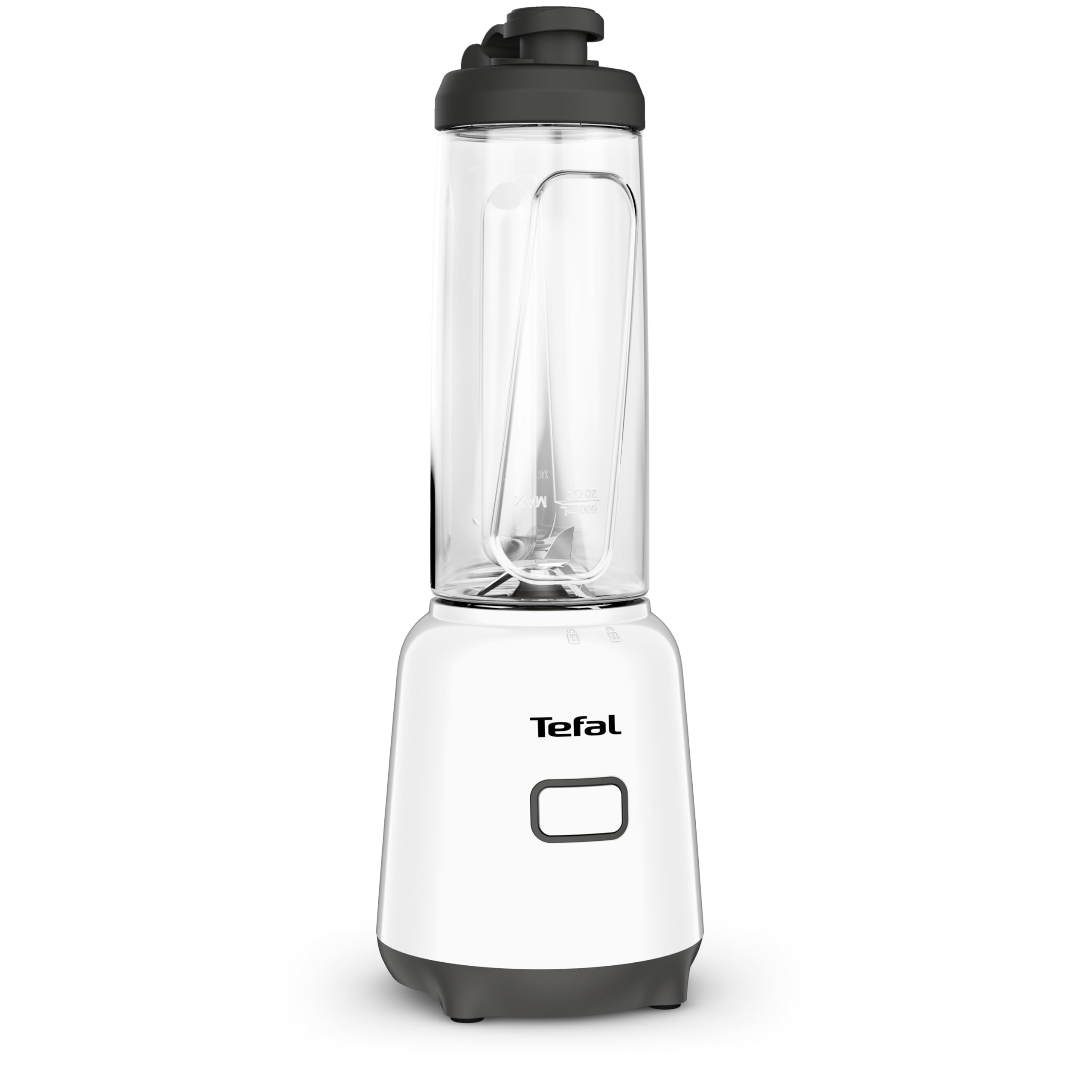 Bouteille à emporter Tritan avec le mini batteur Tefal BL1501 actif au quotidien