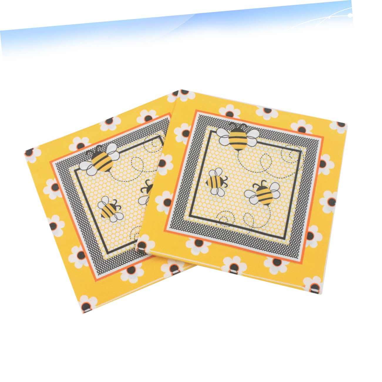 Servilletas de Papel Impresas Abejas de Colores, 100 Piezas