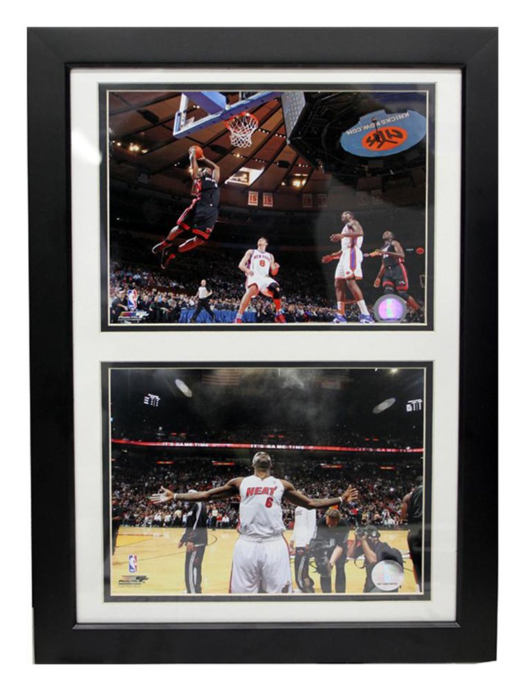 EncoreEncore Select 122-18 NBA Miami Heat Deluxe Frame LeBron James #6 Print, 12-Inch by 18-Inch
