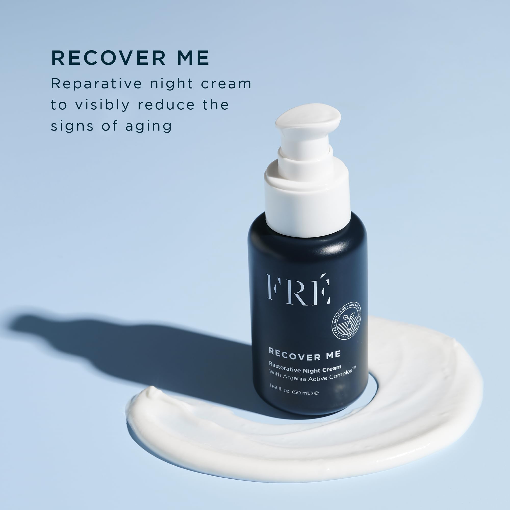 FRÉ Reparative Night Cream – Lightweight Anti-Aging Formula Restores Skin Barrier & Firms, With Argania Active Complex™