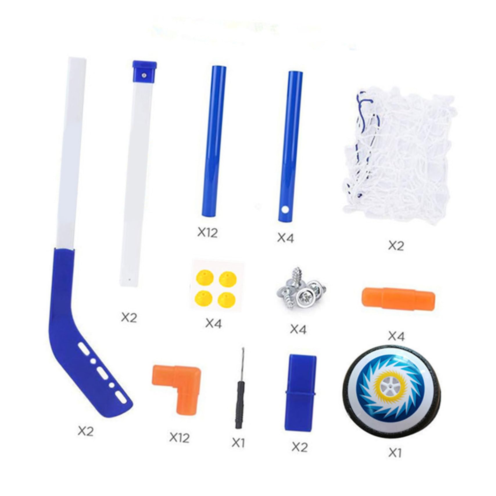 YARNOW Jouet de Hockey sur Glace Électrique Bleu en Plastique