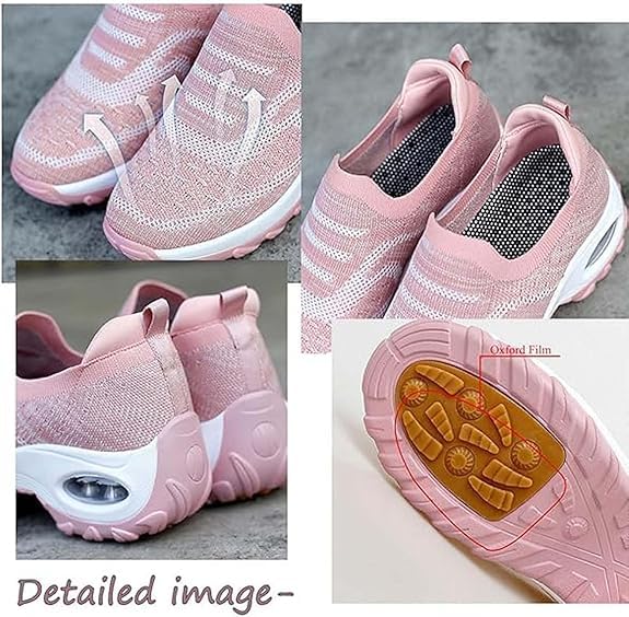 Orthoture Womens Shoes,Arch Support Non Slip Orthoture Shoes,Air Cushion Slip-On Walking Shoes3