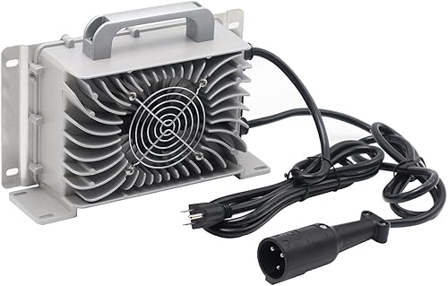 Miniatura 2 de Cargador de batería de repuesto para carrito de golf de 15 amperios para carrito de golf de 48 voltios Club Car con enchufe redondo de 3 pines