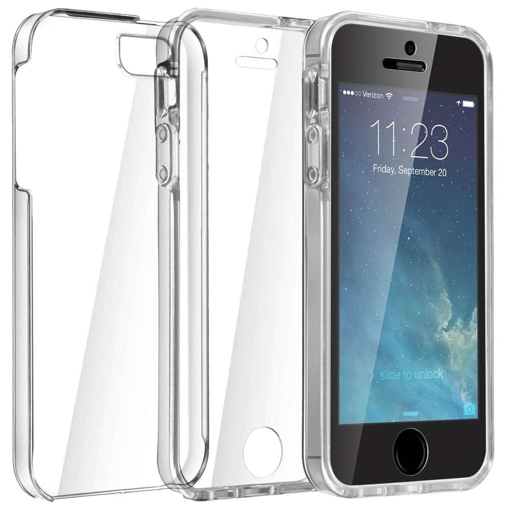 EbestStar Cover Trasparente Per IPhone SE 5S 5, Custodia In Silicone TPU Morbido, Protezione Integrale Anti-goccia, Sottile E Leggera