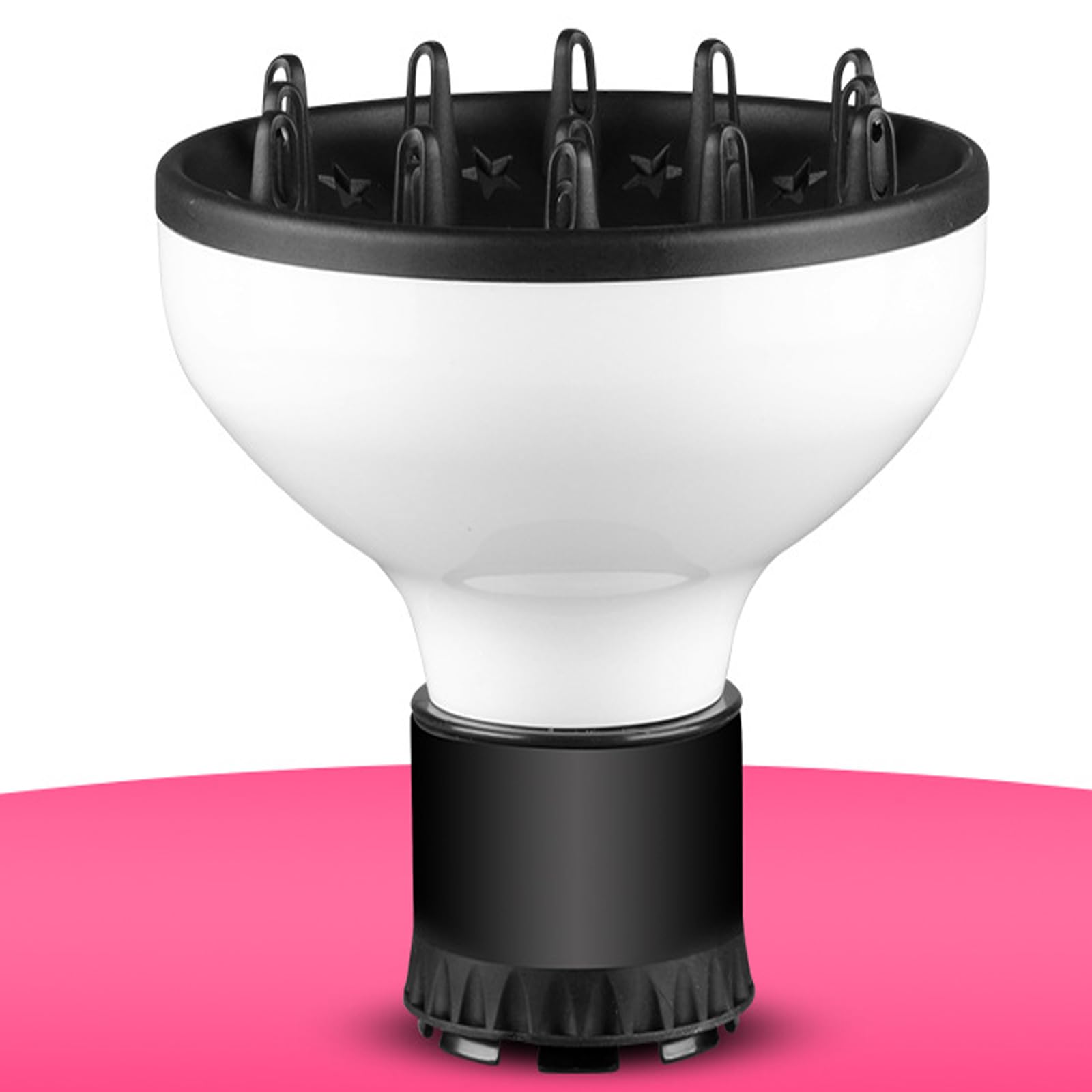 Haardiffusor-Aufsatz für Haartrockner, professioneller Föhn-Diffusor für lockiges und natürlich gewelltes Haar, Volumenverteiler für Haartrockner (4,2–6 cm)