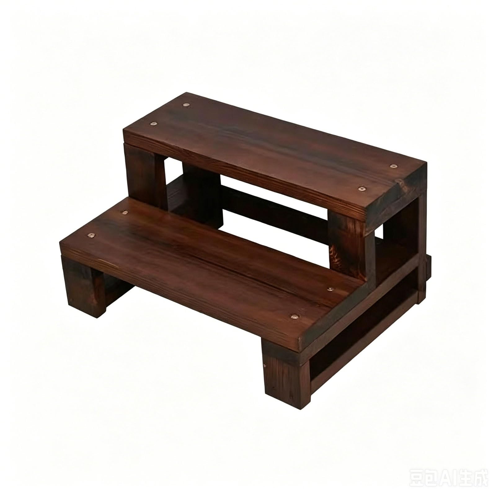 ZYNNEL Wooden Step Stool with Solid Wooden Mobility for Kids & Adults, Long Footstool Helper for Bathroom, Toilet, Closet, Sink Wooden Bedside Height30/40cm Long Footstool Helper