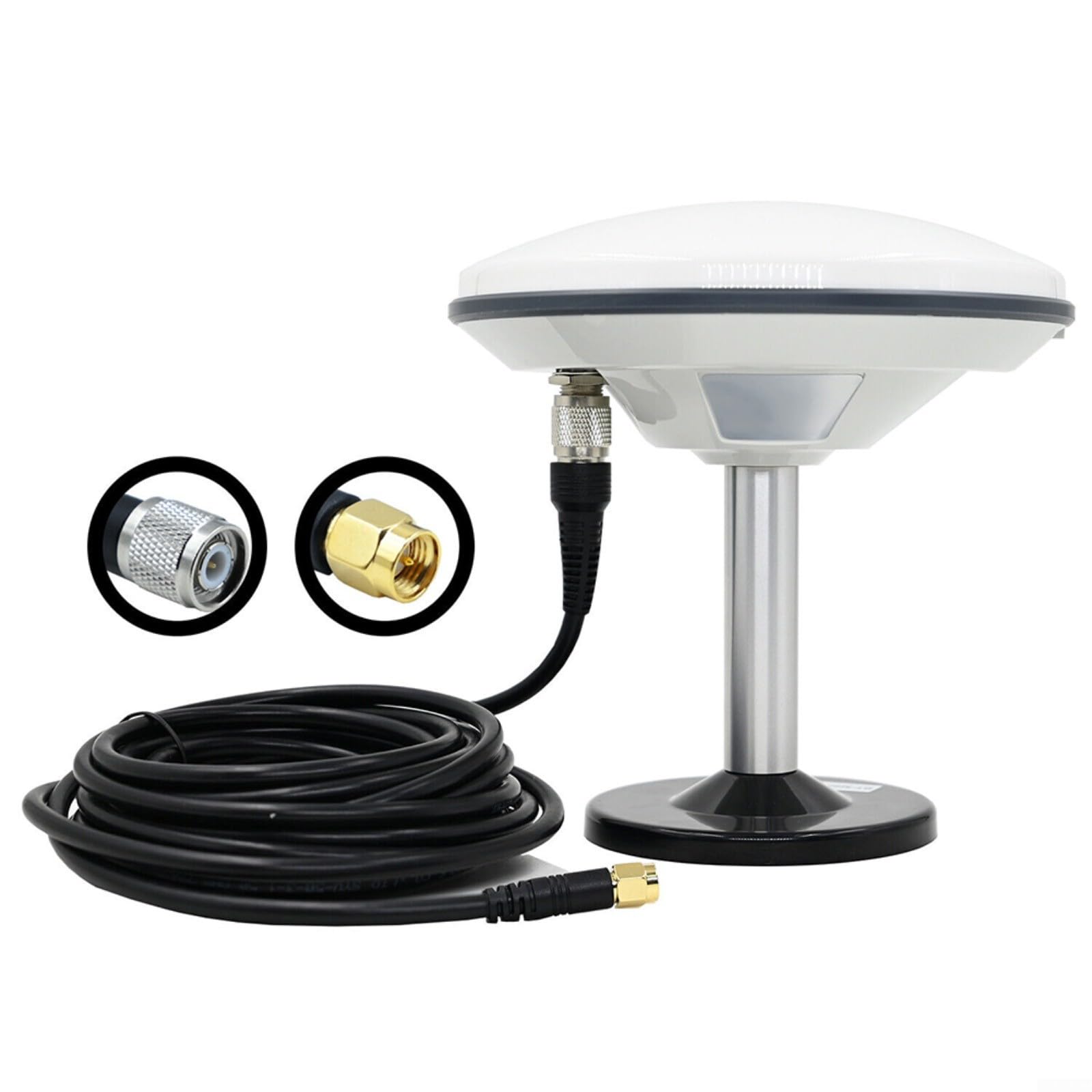 1 ensemble d'antenne Gnss pour L1 L2 Gps Glonass pour Galileo Beidou, étanche haute arpentage cartographie construction routière (antenne + câble pour SMA)