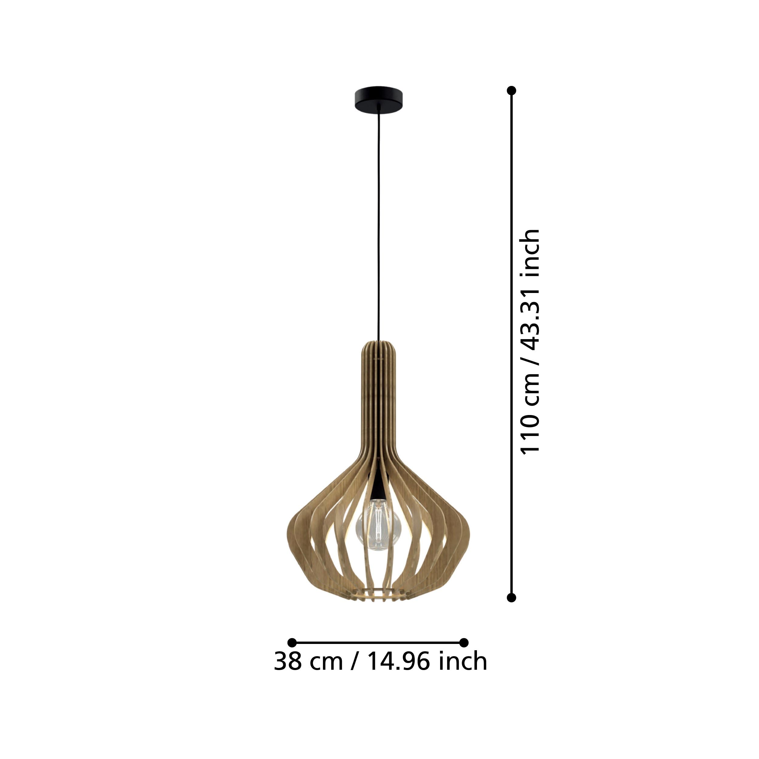 EGLO Pendant lighting Velasco, ceiling light fitting - Image 3